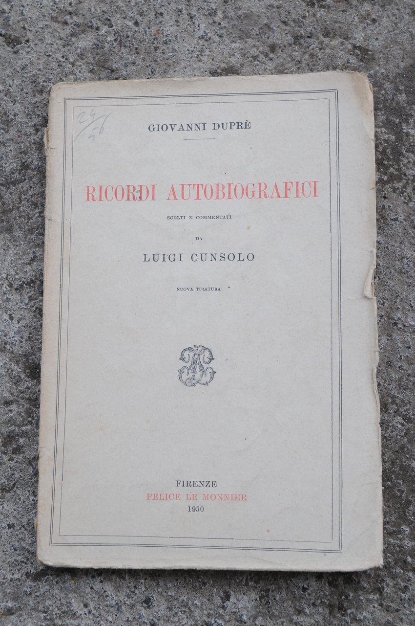 ricordi autobiografici NUOVO