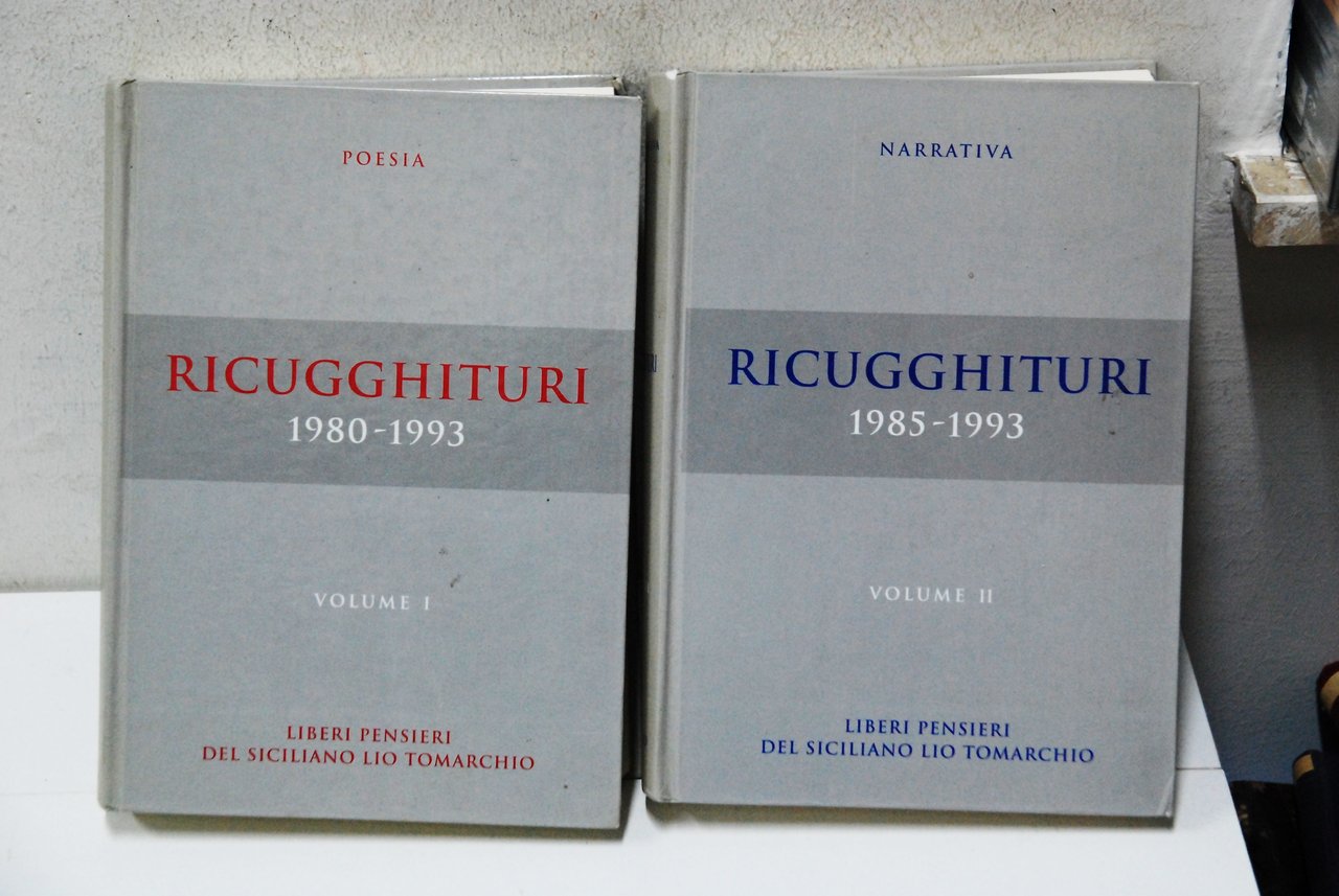 ricugghituri poesia 1980 1993 prosa 1985 1993, 2 voll. opera … | Immagine principale