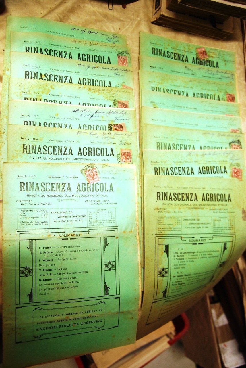Rinascenza agricola rivista quindicinale del mezzogiorno - num 1-16