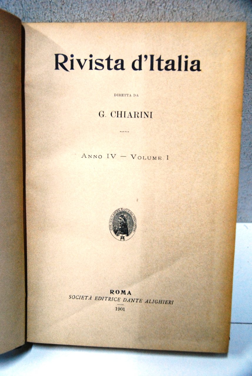 rivista d'italia anno IV 4 vol. 1 I