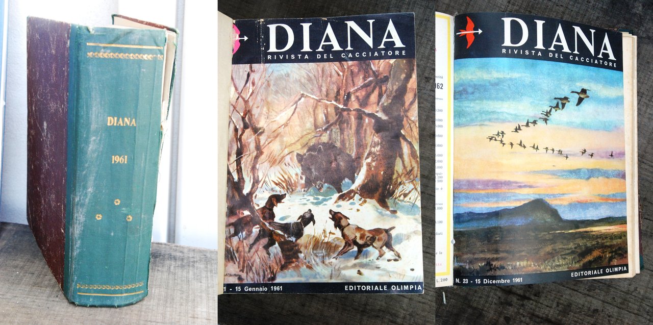 rivista del cacciatore annata 1961 da 1 a 23