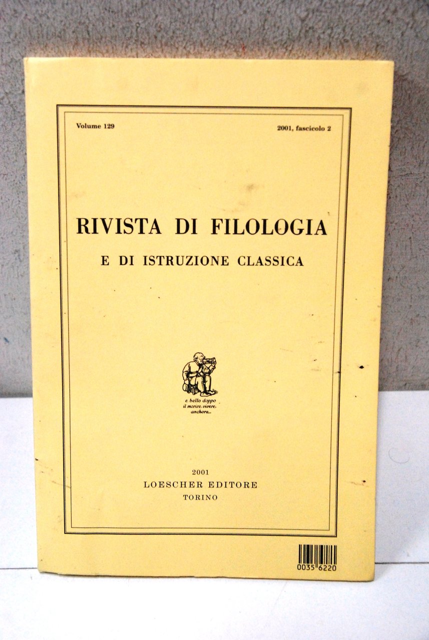 rivista di filologia e di istruzione classica vol. 129