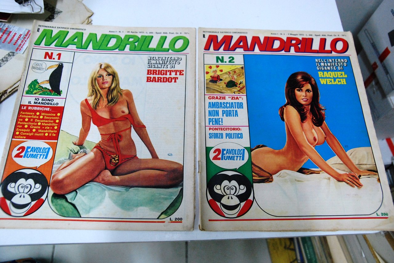 rivista erotica n. 1 brigitte bardot e 2 raquel welch …