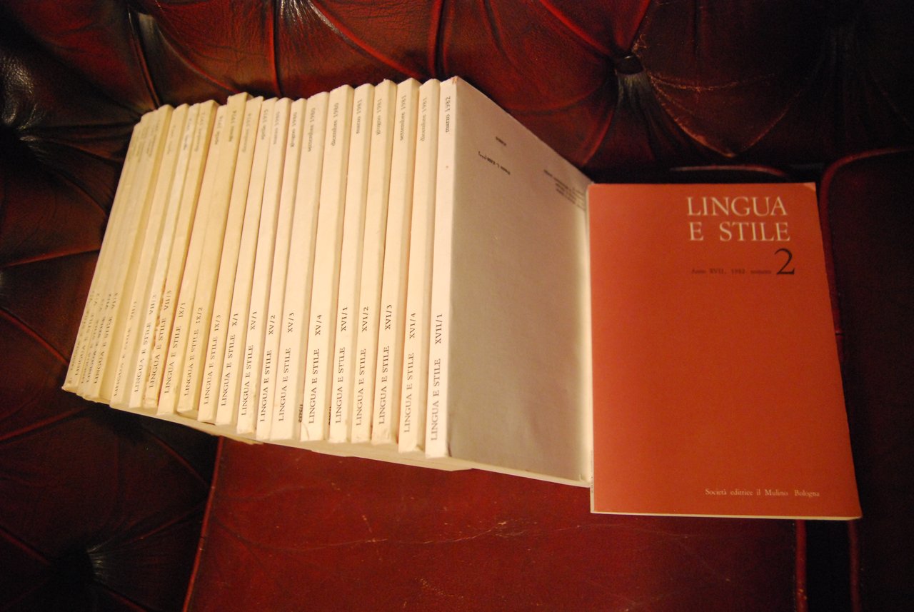 RIVISTA LINGUA E STILE trimestrale di linguistica e critica letteraria …