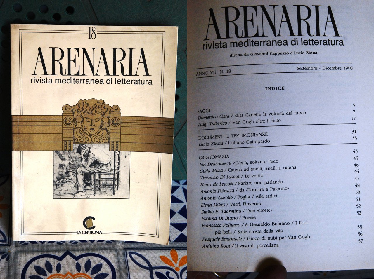 rivista mediterranea di letteratura numeri 18 sett-dic 1990