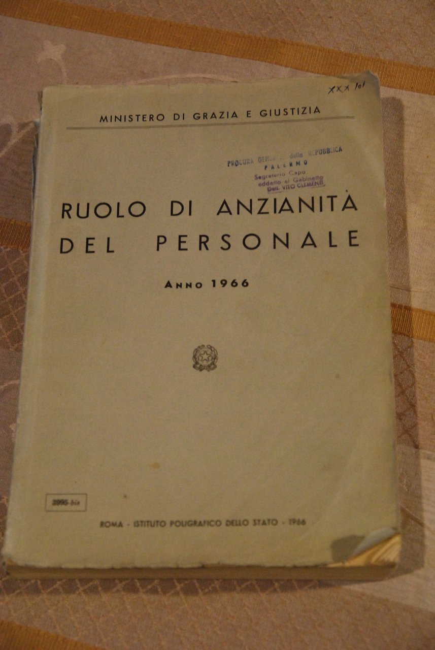 ruolo di anzianità del personale