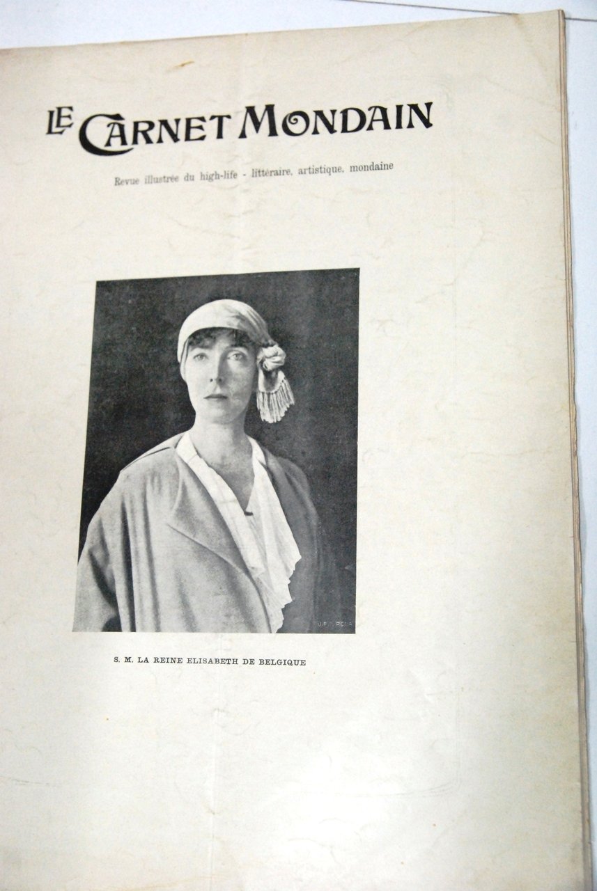 s.m. la reine elisabeth de belgique 484 marzo 1922