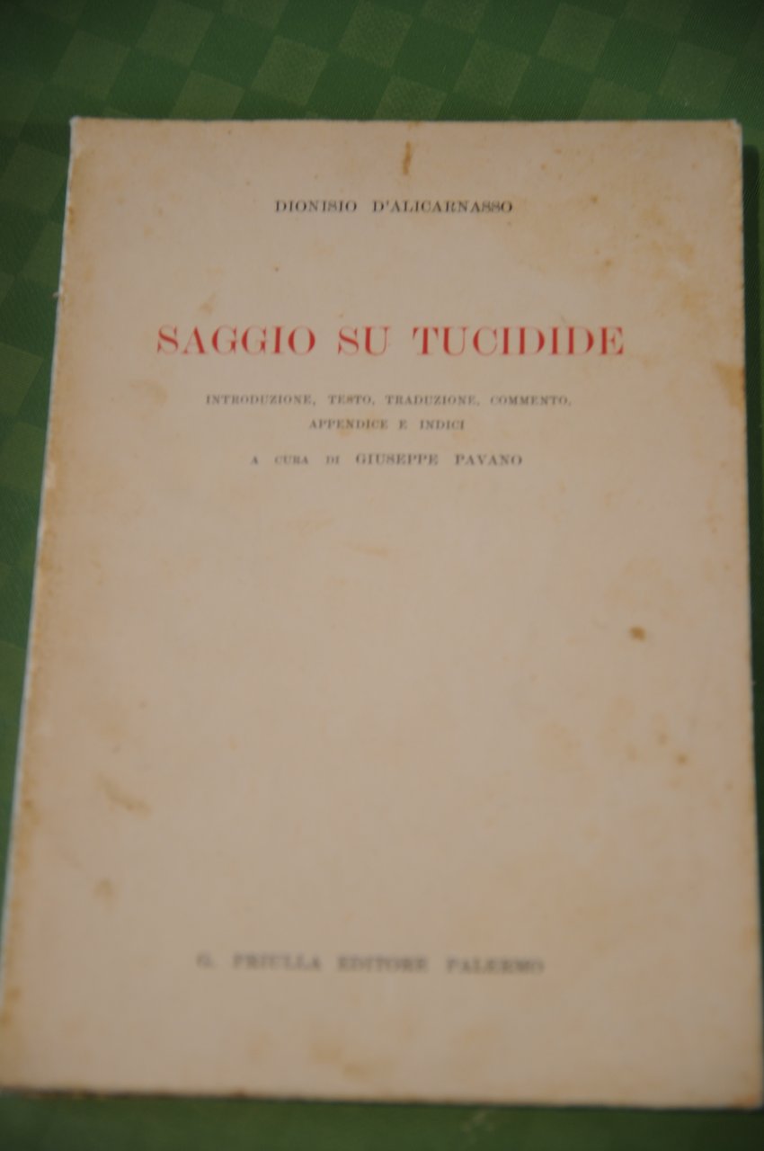 saggio su tucidide NUOVISSIMO