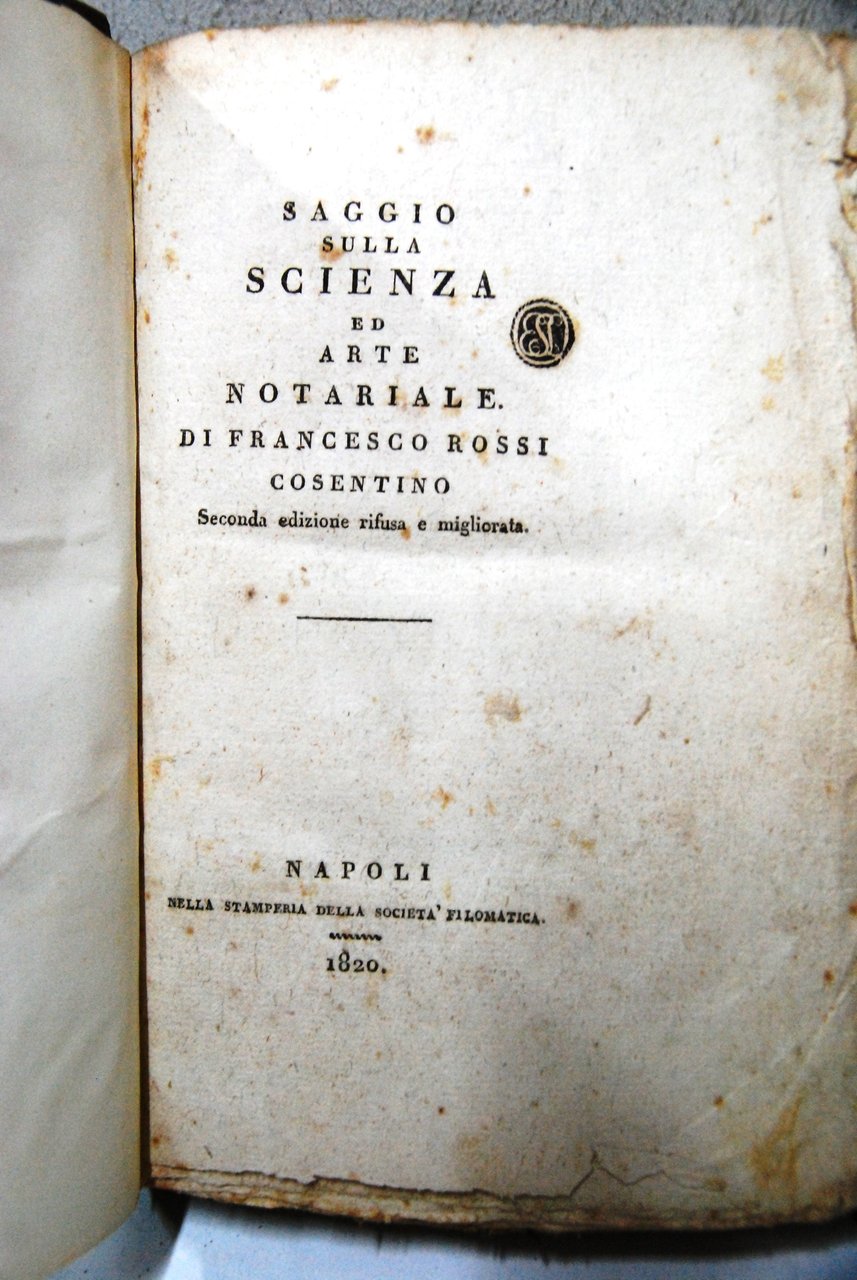 Saggio sulla scienza ed arte notariale seconda edizione rifusa e … | Immagine principale