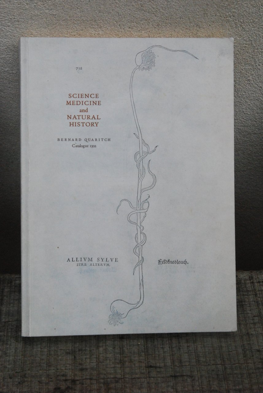 science medicine and natural history catalogue 1302 NUOVO