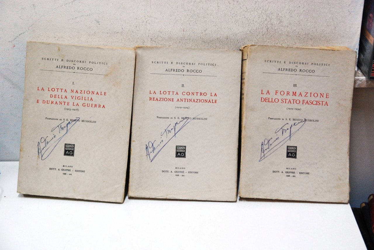 scritti e discorsi politici tre volumi opera cpl. 1 ed. … | Immagine principale