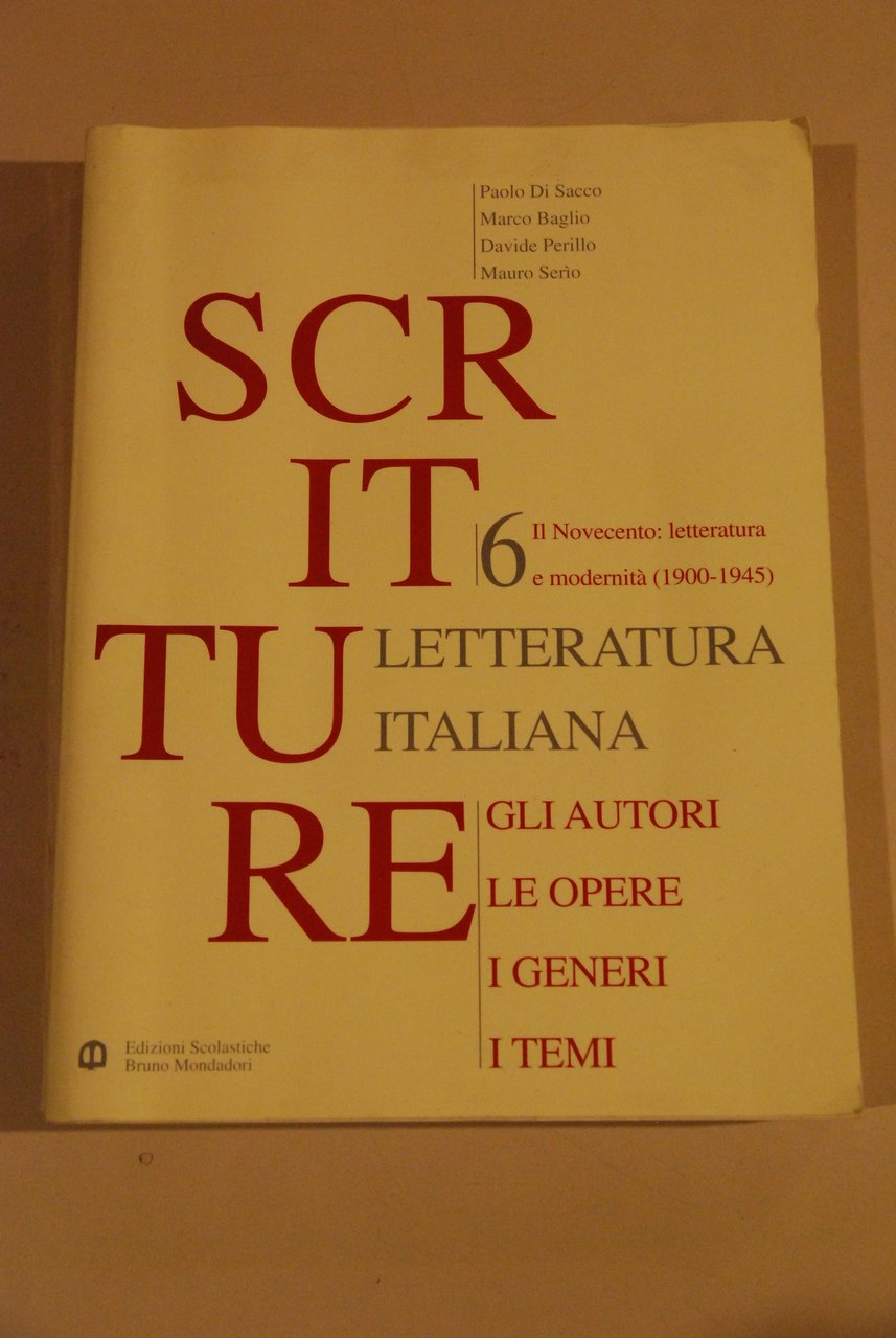 scritture letteratura italiana 6 il novecento