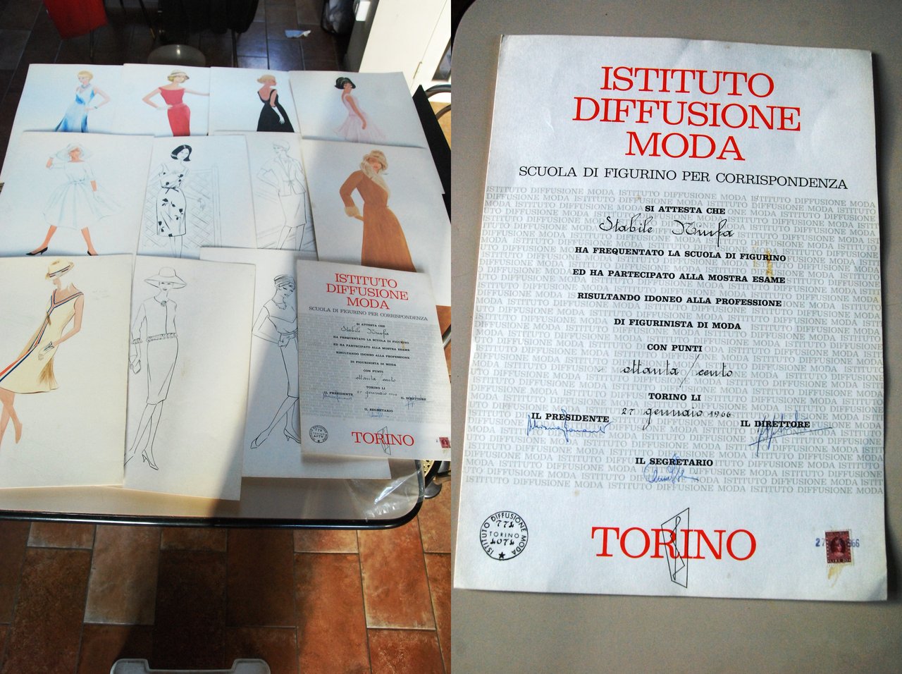 scuola di figurino figurinista di moda attestato e disegni ad …