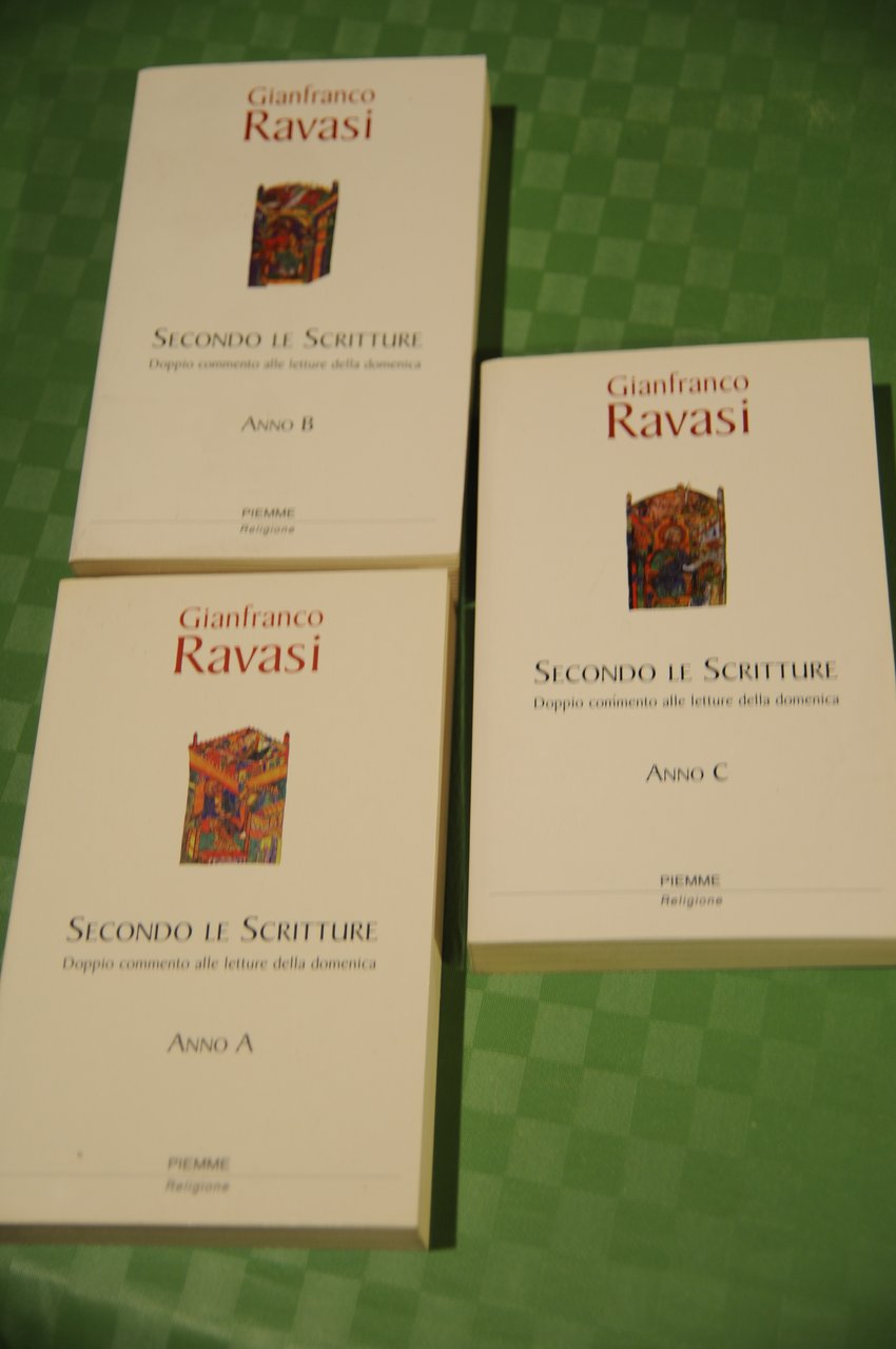 secondo le scritture 3 voll. anno A B C opera …