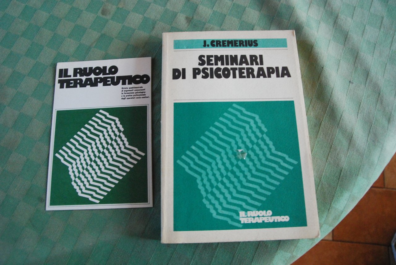 seminari di psicoterapia NUOVO con inserto il ruolo terapeutico