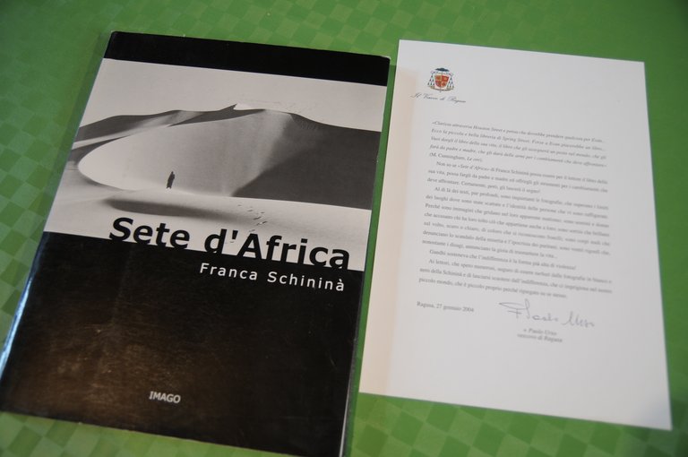 sete d'africa con recensione e lettera vescovo di ragusa