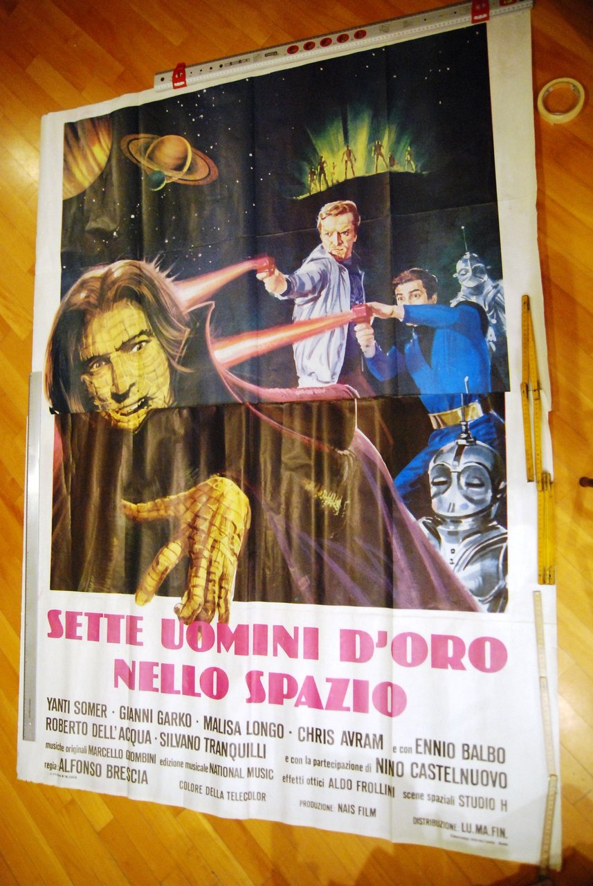 sette uomini d'oro nello spazio poster gigante, 2 fogli | Immagine principale