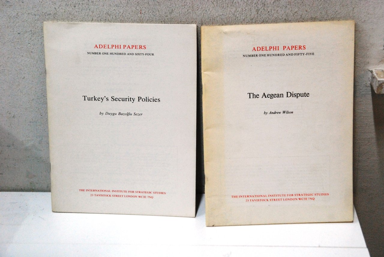 sezer turkey's security policies wilson the aegean dispute