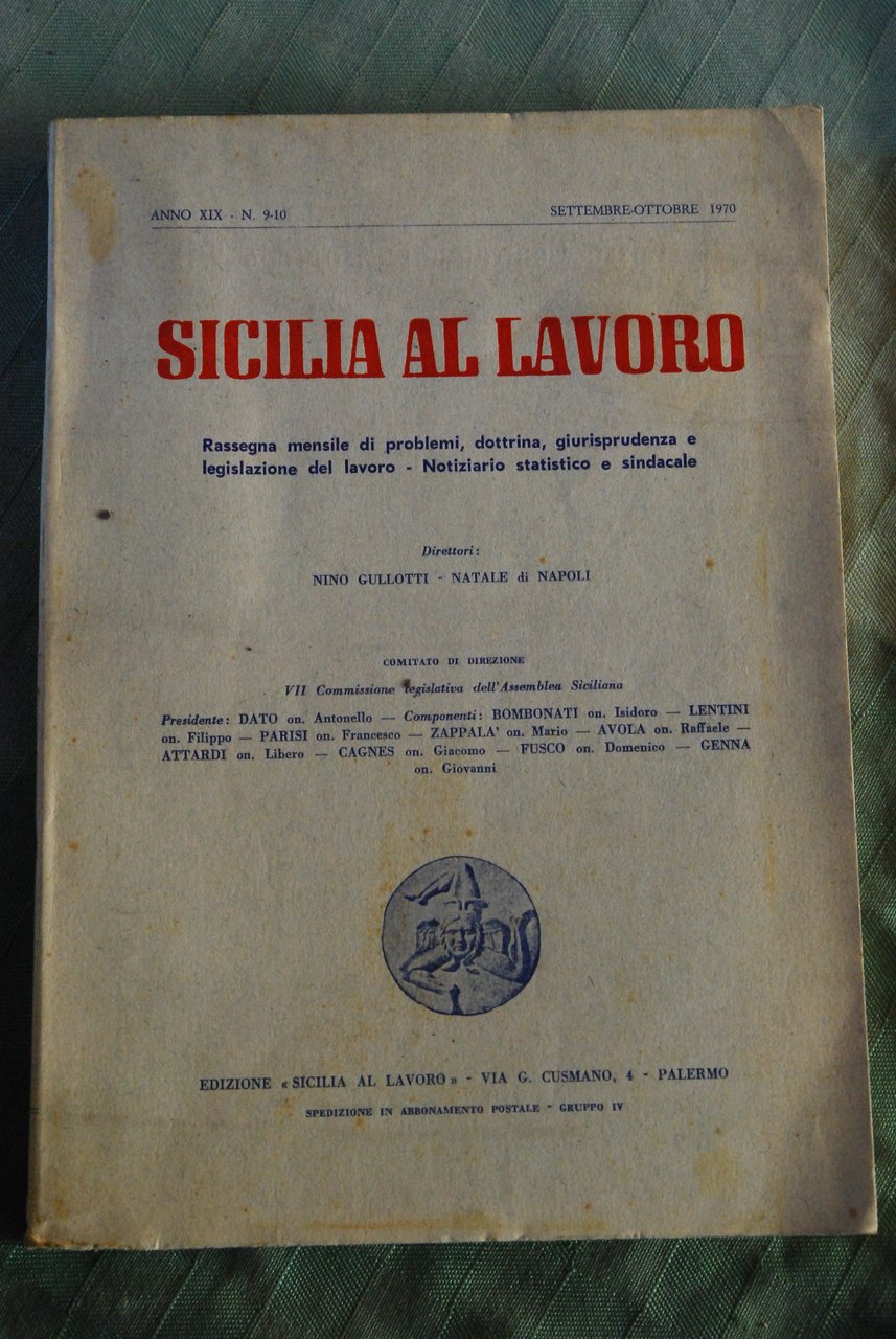 sicilia al lavoro anno xix n. 9-10