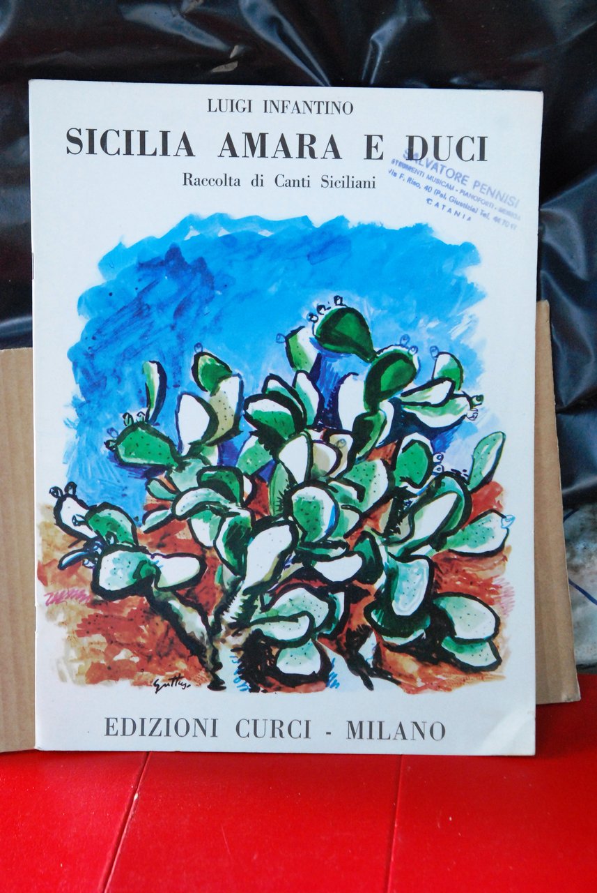 sicilia amara e duci raccolta di canti siciliani NUOVO