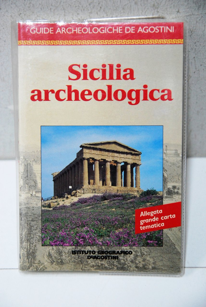 sicilia archeologica con carta tematica NUOVO