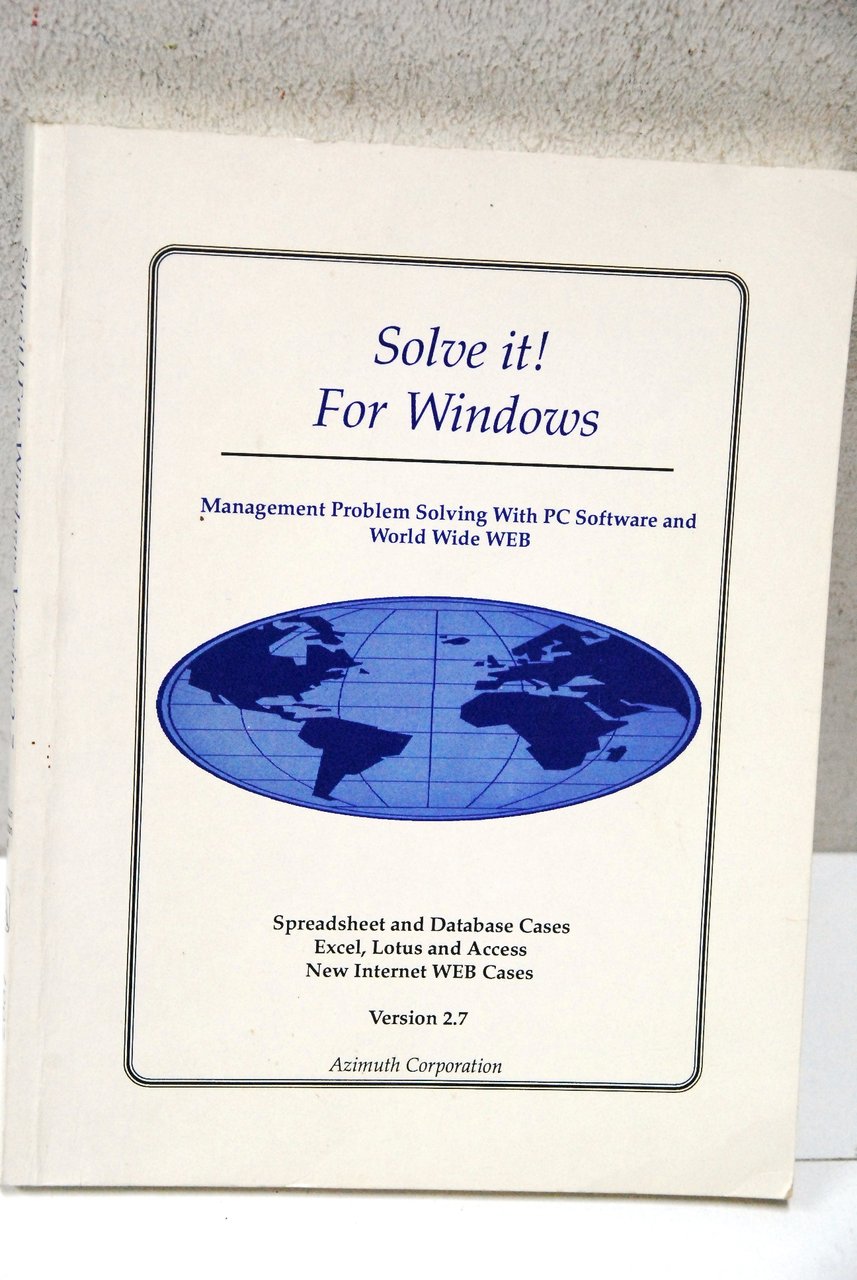 solve it for windows management problem solving with pc software …