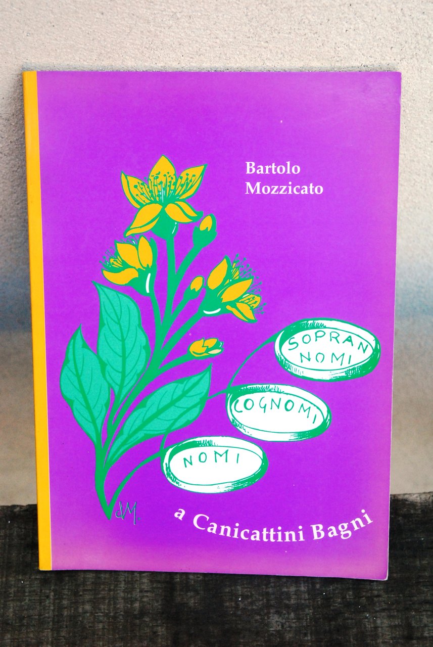 soprannomi cognomi nomi canicattini bagni autografato dall'autore con dedica NUOVO | Immagine principale
