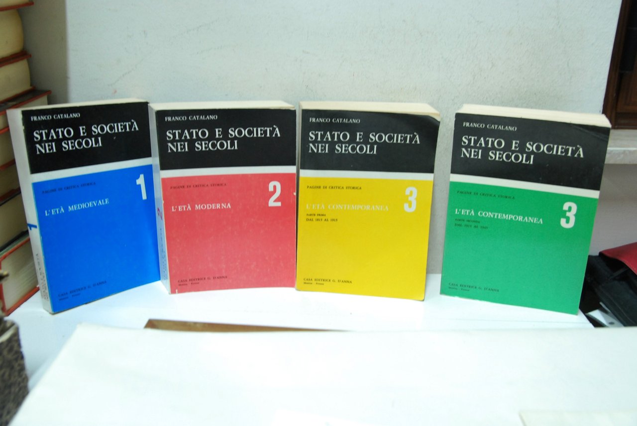 Stato e società nei secoli in 4 volumi