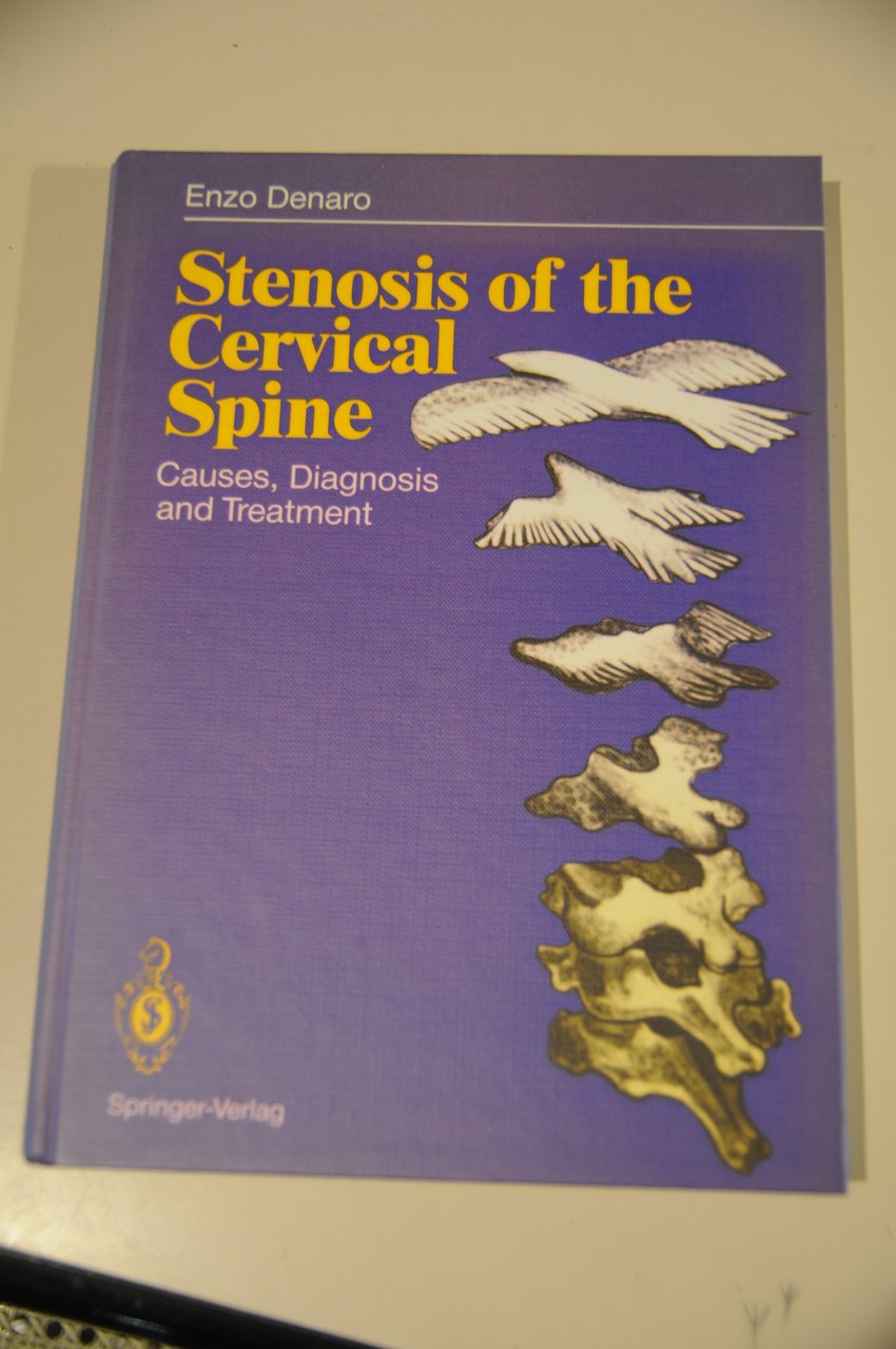 stenosis of the cervical spine autografato con dedica NUOVO