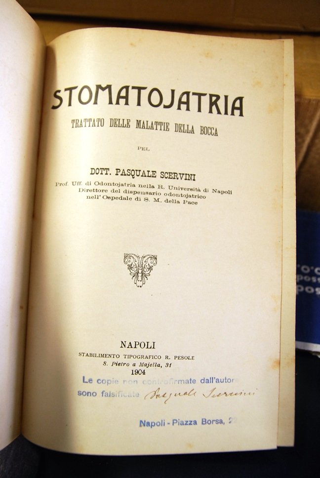 Stomatojatria, Trattato delle malattie della bocca