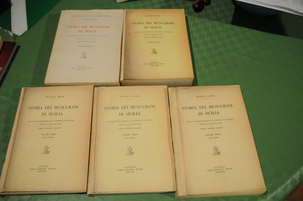 storia dei musulmani di sicilia 5 voll. opera cpl. (4 …