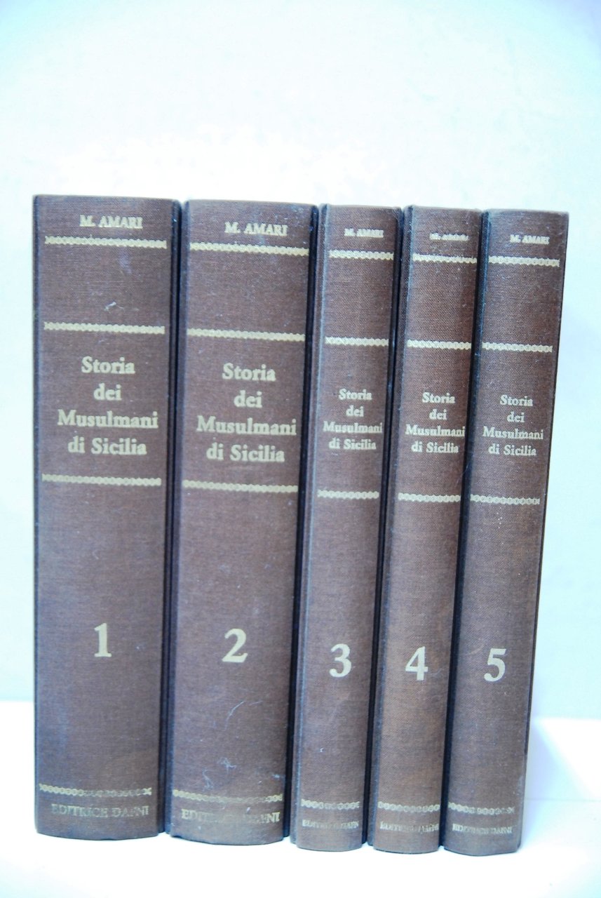 Storia dei musulmani di sicilia in 5 volumi ? opera …