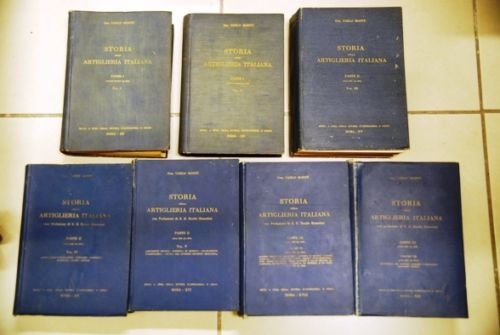 Storia della artiglieria italiana 7 voll.