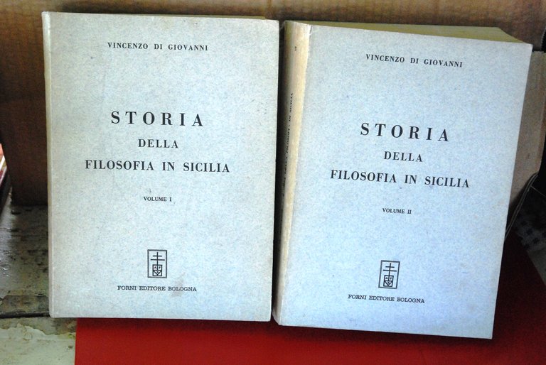 storia della filosofia in sicilia 2 voll. opera cpl. NUOVI