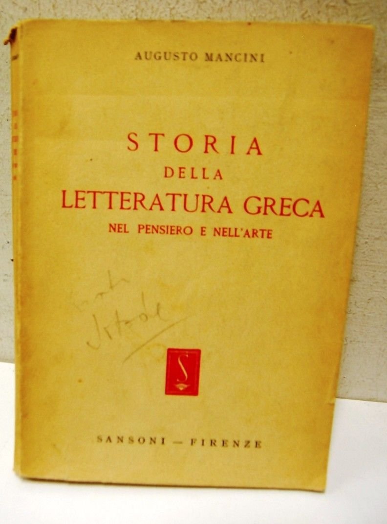 Storia della Letteratura Greca, nel pensiero e nell'Arte | Immagine principale