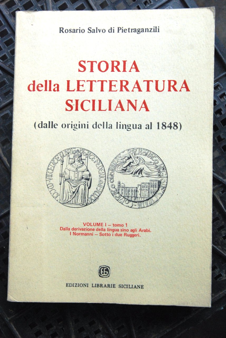 storia della letteratura siciliana vol. primo