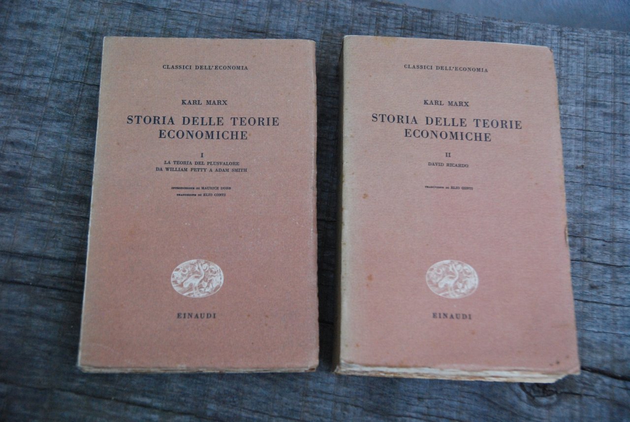 storia delle teorie economiche 2 voll. NUOVI opera cpl.