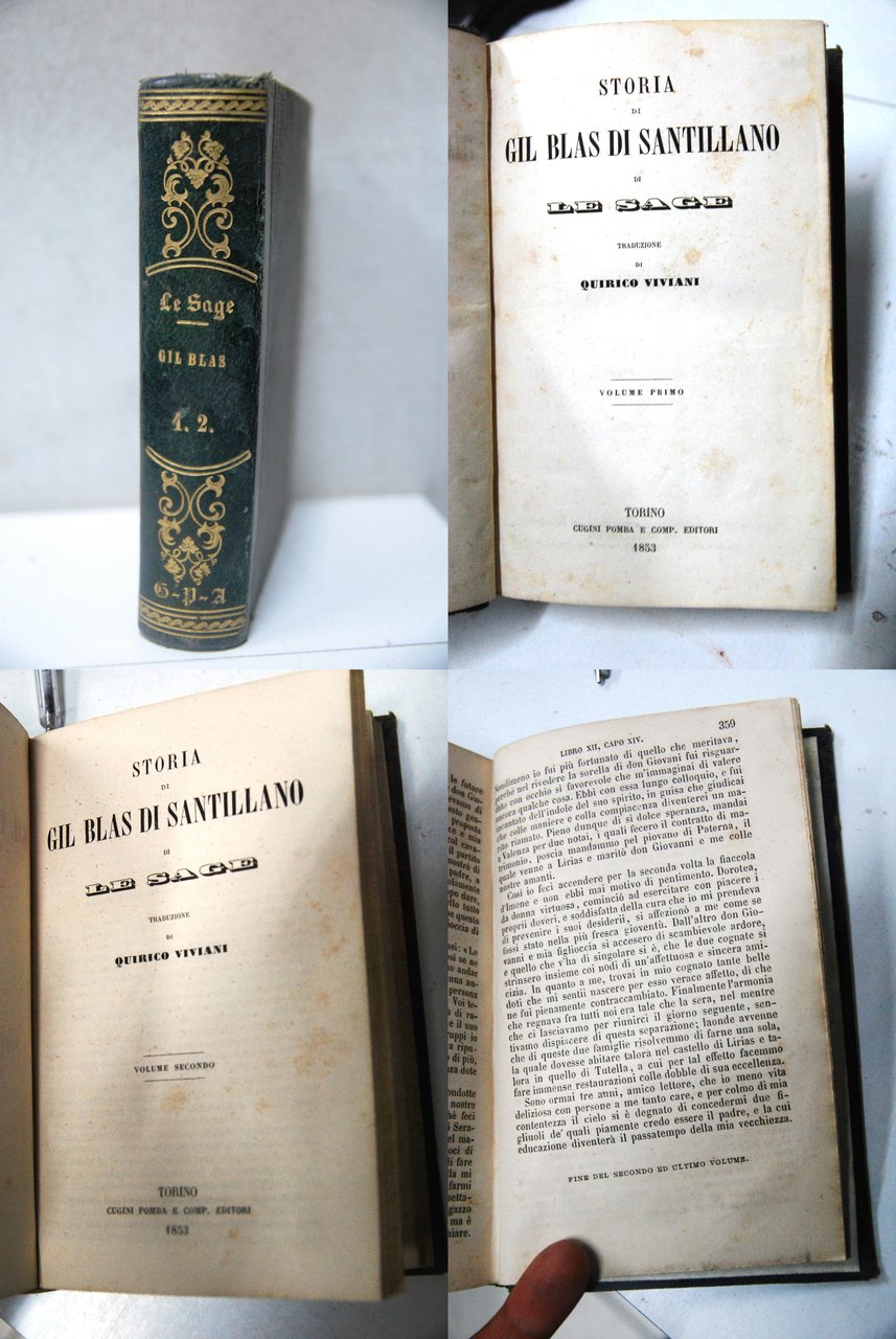 storia di gil blas di santillano quirico viviani 2 voll. … | Immagine principale