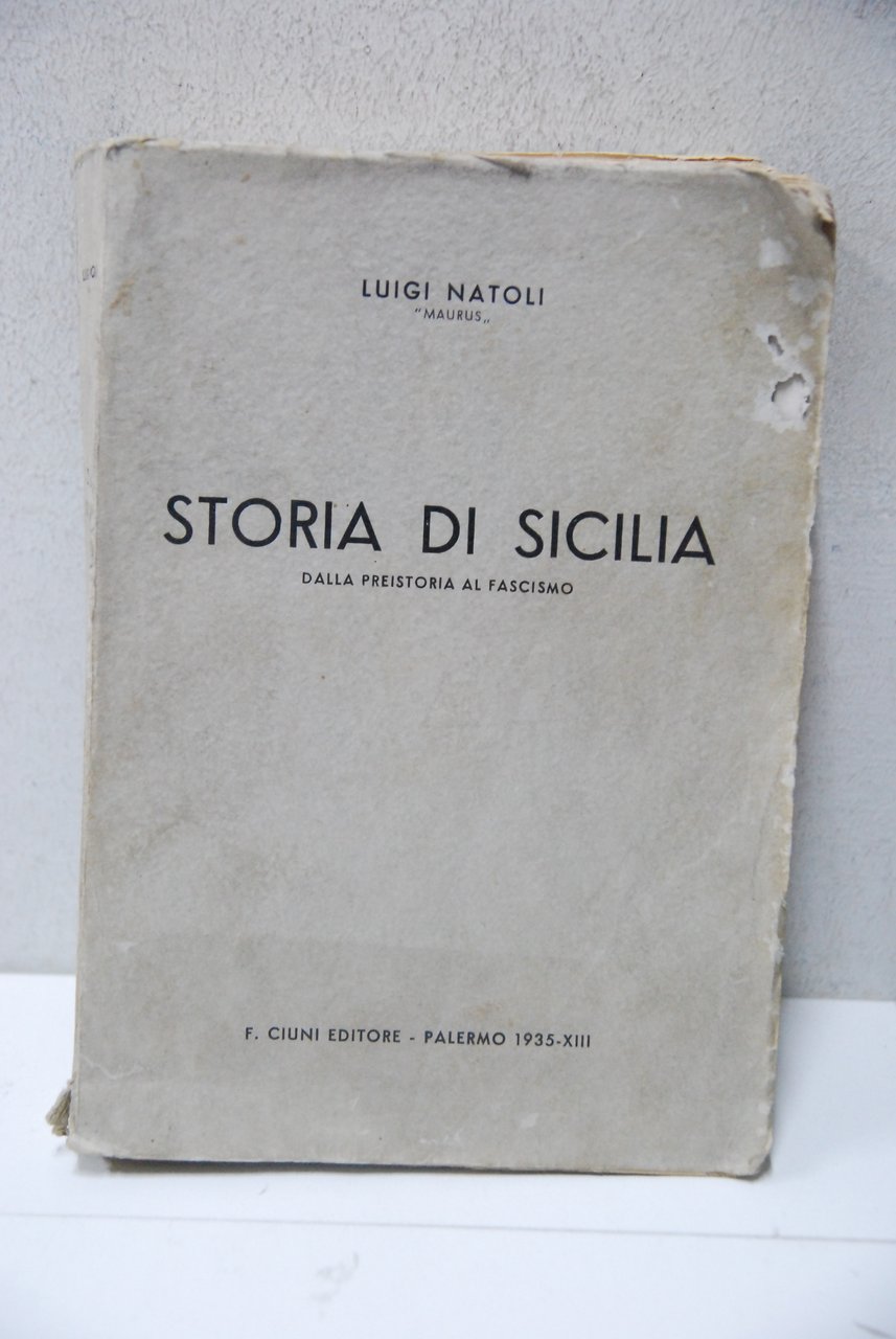 storia di sicilia dalla preistoria al fascismo