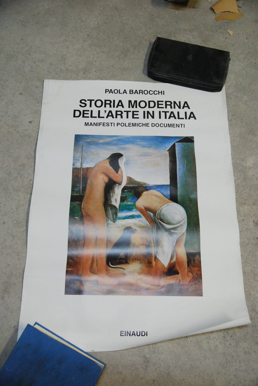 storia moderna dell'arte in italia mqanifesti polemiche documenti