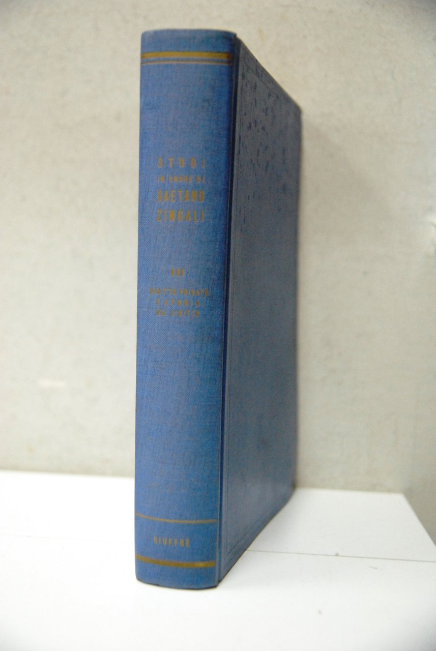 studi in onore di gaetano zingali vol. III 3 diritto …