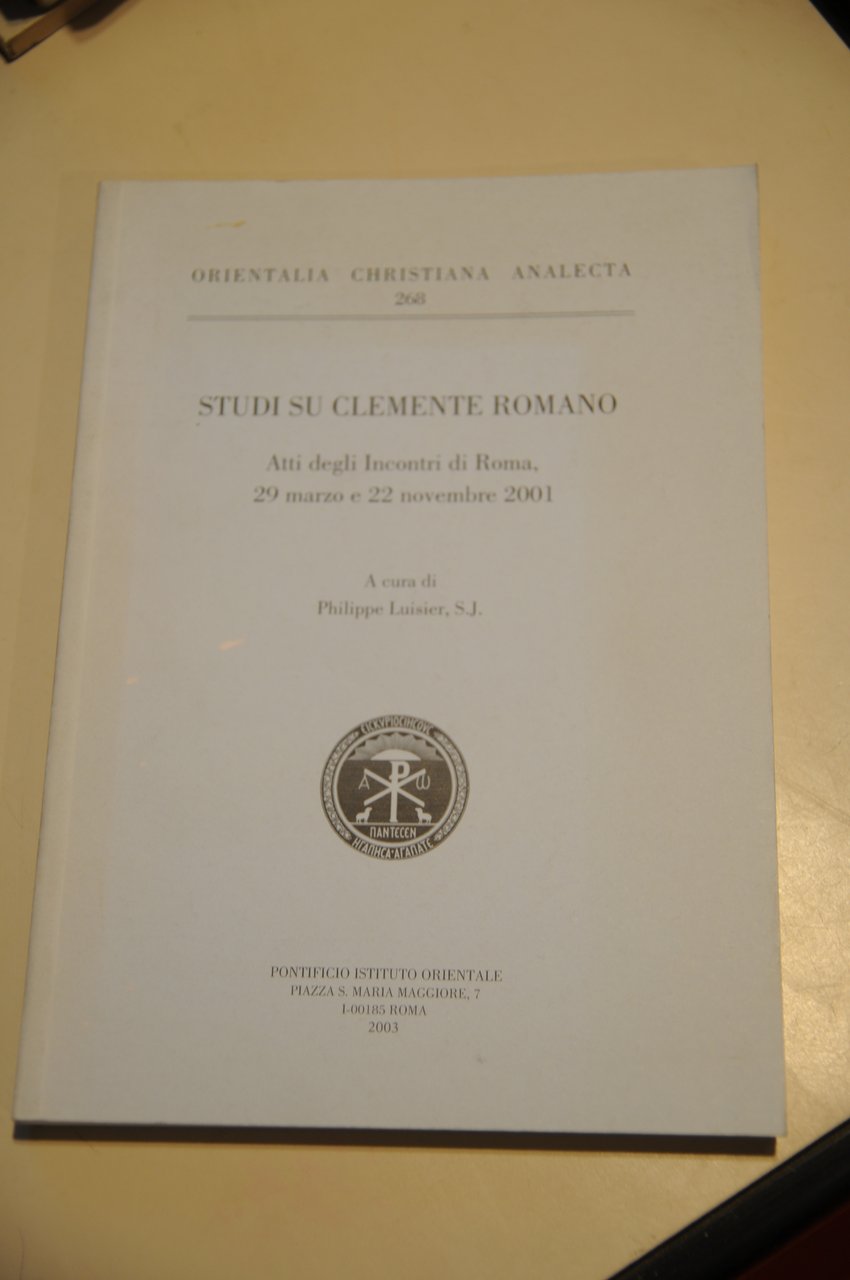 studi su clemente romano NUOVISSIMO