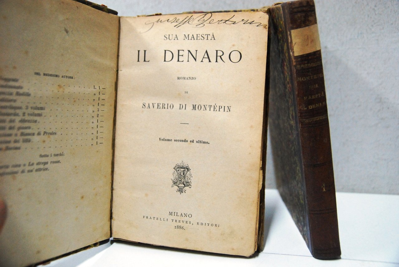 sua maestà il denaro 2 voll. cpl.