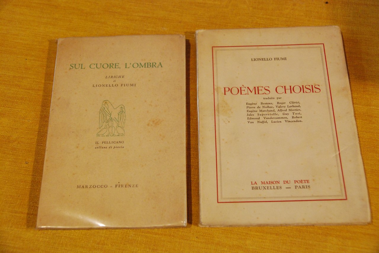sul cuore l'ombra e poemes choisis ambedue autografati con dedica …