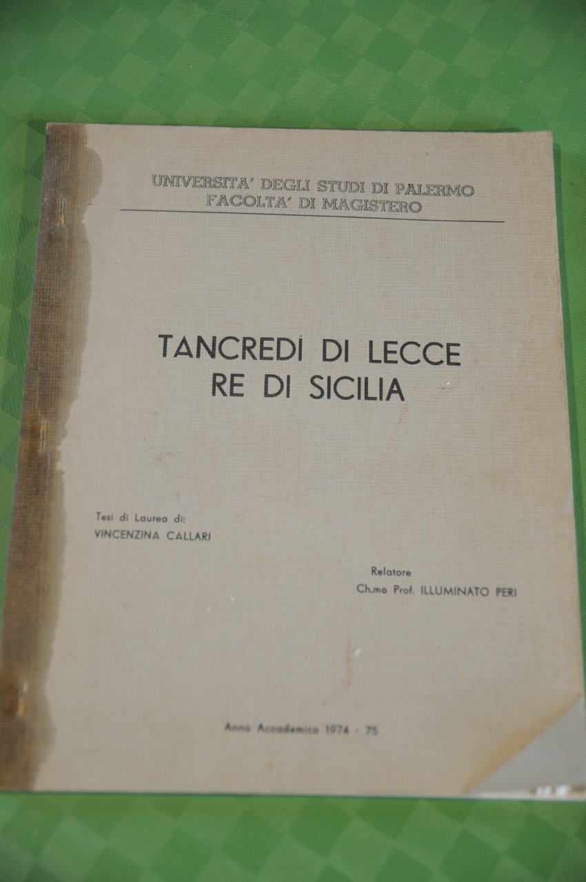 Tancredi di lecce re di sicilia