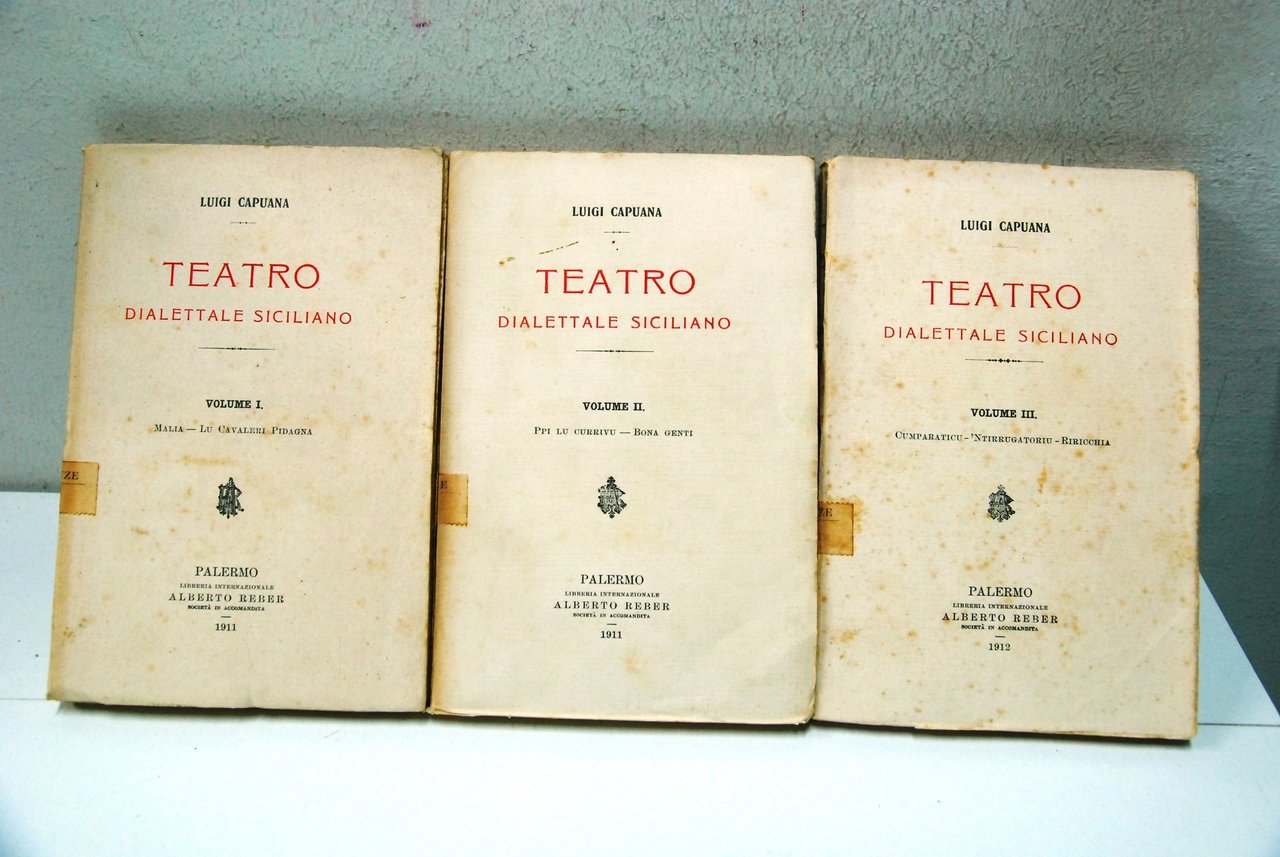 Teatro Dialettale siciliano in 3 volumi completi | Immagine principale