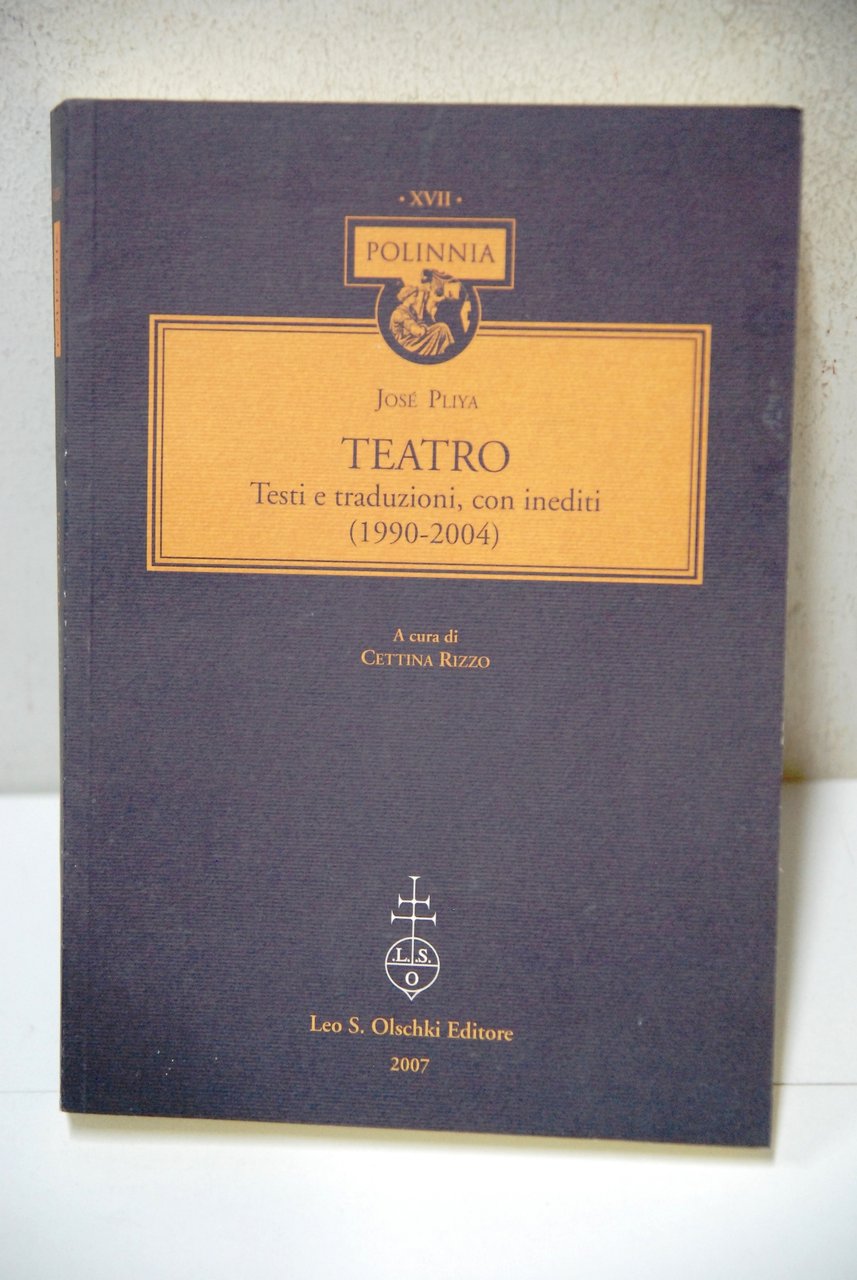 Teatro testi e traduzioni con inediti