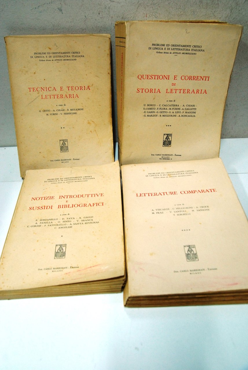 Tecnica e teoria letteraria + Questioni e correnti di storia …