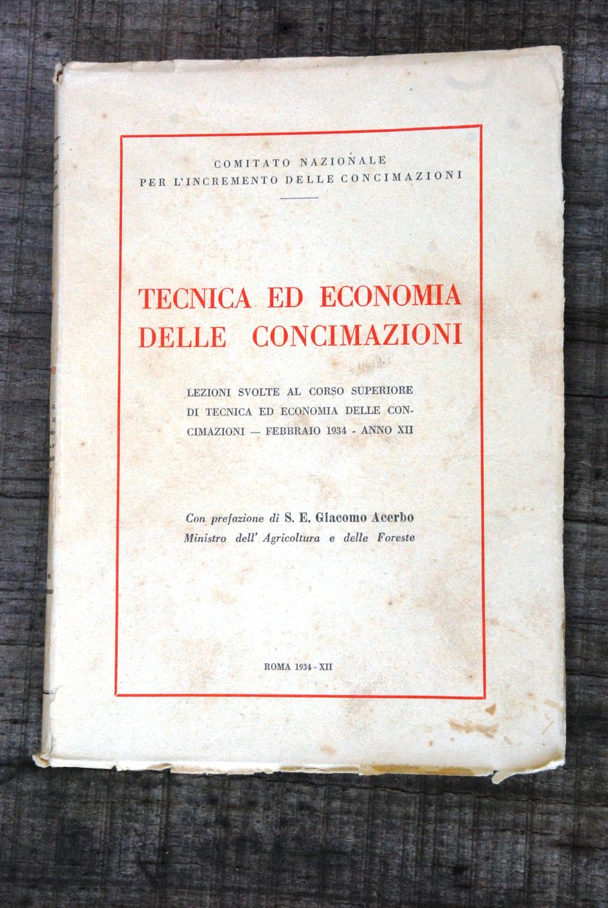 tecnica ed economia delle concimazioni ottime cdz. | Immagine principale