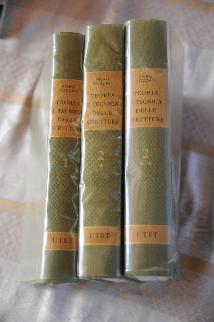 teoria e tecnica delle strutture 3 voll. NUOVISSIMI mai aperti